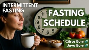 Intermittent Fasting Image with Clock
